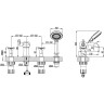 Смеситель LEMARK BENEFIT LM2541C на борт ванны