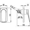Смеситель LEMARK BRONX LM3723BL для душа встраиваемый черный