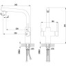 Смеситель LEMARK COMFORT LM3060C для кухни с подключением к фильтру