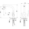 Смеситель LEMARK COMFORT LM3061C для кухни с подключением к фильтру