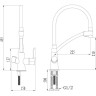 Смеситель LEMARK COMFORT LM3070C-Orange для кухни с подключением к фильтру
