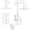 Смеситель LEMARK CONTEST LM5829C для душа встраиваемый