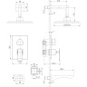 Смеситель LEMARK CONTEST LM5822CW для ванны и душа