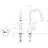 Смеситель LEMARK EXPERT LM5082S-White для кухни с гибким изливом