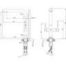 Смеситель LEMARK EXPERT LM5063S для кухни с подключением к фильтру питьевой воды, сталь