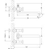 Смеситель LEMARK FLORA LM0152C универсальный с плоским изливом 300мм хром