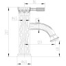 Смеситель LEMARK JASMINE LM6606B для раковины