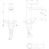 Смеситель LEMARK LADOGA LMF-0712B-BL для раковины