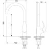 Смеситель LEMARK LINARA LM0405C для кухни