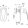 Смеситель LEMARK LINARA LM0423C