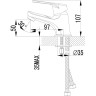 Смеситель LEMARK LUNA LM4156C для раковины