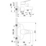 Смеситель LEMARK LUNA LM4102C для ванны