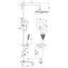 Смеситель LEMARK MARS LM3522C для ванны и душа