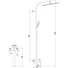 Смеситель LEMARK MELANGE LM4960CW для душа