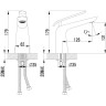 Смеситель LEMARK MELANGE LM4906CW для раковины