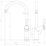 Смеситель LEMARK MINIMA LM3805C для кухни
