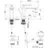 Смеситель LEMARK MISTA LM6406WG для раковины