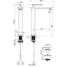 Смеситель LEMARK MISTA LM6409WG для умывальника высокий, монолитный, белый/золото