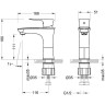 Смеситель LEMARK NERO LM0206C для раковины