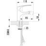 Смеситель LEMARK PLUS SHAPE LM1708C для биде