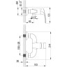 Смеситель LEMARK PLUS SHAPE LM1703C для душа