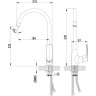 Смеситель LEMARK PLUS SHAPE LM1705C для кухни
