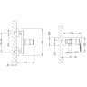 Смеситель LEMARK POINT LM0303C для душа, хром