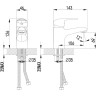 Смеситель LEMARK PRAMEN LM3306C для раковины