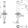 Смеситель LEMARK PUSHKIN LMF-8612B-C для раковины
