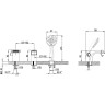 Смеситель LEMARK SHIFT LM4345C на борт ванны