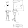 Смеситель LEMARK SIBERIA LMF-7012B-BRG для раковины, LM