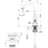 Смеситель LEMARK SPARK LM6707RG для раковины