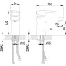 Смеситель LEMARK STATUS LM4406C для раковины