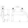 Смеситель LEMARK SWAN LM5402BGC для ванны