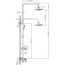 Смеситель LEMARK TROPIC LM7002BL для ванны и душа