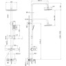 Смеситель LEMARK TROPIC LM7002С для ванны и душа