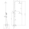 Смеситель LEMARK TROPIC LM7006С для ванны и душа
