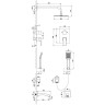 Смеситель LEMARK UNIT LM4522C для ванны и душа