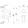 Смеситель LEMARK UNIT LM4528C для ванны и душа