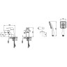 Смеситель LEMARK UNIT LM4515C на борт ванны