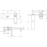 Смеситель LEMARK URSUS LM7226BL для раковины встраиваемый