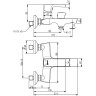 Смеситель LEMARK URSUS LM7214BL для ванны
