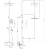 Смеситель LEMARK YETI LM7860C для душа термостатический