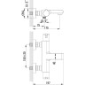 Смеситель LEMARK YETI LM7832C для ванны термостатический
