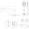 Смеситель LEMARK YETI LM7842С термостатический для ванны и душа