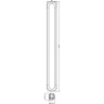 Стойка для душа LEMARK LM8074CG с магнитным креплением для душевой лейки