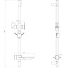 Стойка для душа LEMARK LM8062C с мыльницей