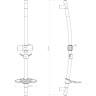 Стойка для душа LEMARK LM8064C с мыльницей