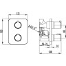 Термостат LEMARK YETI LM7843C для душа встраиваемый хром