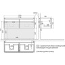 Тумба LEMARK BUNO MINI 125 см под 2 раковины, подвесная, 2 ящика, белый глянец